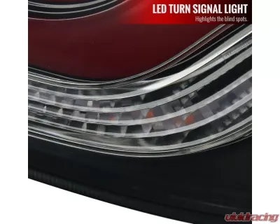 Spec-D LED Taillights w/ Sequential Turn Signal Lights (Glossy Black Housing/Smoked Lens) Honda Civic 2016-2021 - LT-CV164GLED-SQ1-RS