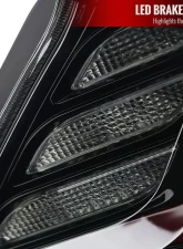 Spec-D LED Taillights w/ Sequential Turn Signal Lights (Glossy Black Housing/Smoked Lens) Honda Civic 2016-2021                                     - LT-CV164GLED-SQ1-RS - Image 6