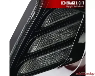 Spec-D LED Taillights w/ Sequential Turn Signal Lights (Glossy Black Housing/Smoked Lens) Honda Civic 2016-2021 - LT-CV164GLED-SQ1-RS