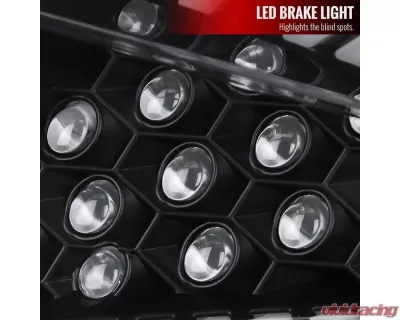 Spec-D LED Taillights w/ Sequential Signal Lamps (Matte Black Housing/Clear Lens) Honda Civic 2016-2021 - LT-CV164JMLED-SQ2-RS