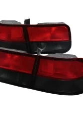 Spec-D Taillights (Chrome Housing/Red Smoke Lens) Honda Civic Coupe 1996-2000                                     - LT-CV962RG-RS - Image 10