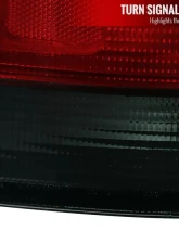 Spec-D Taillights (Chrome Housing/Red Smoke Lens) Honda Civic Coupe 1996-2000                                     - LT-CV962RG-RS - Image 3