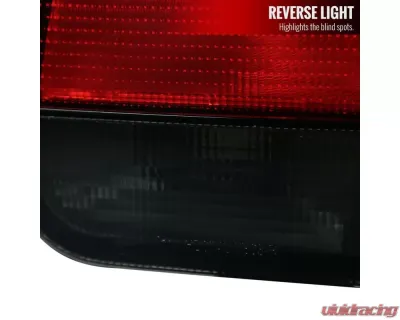 Spec-D Taillights (Chrome Housing/Red Smoke Lens) Honda Civic Coupe 1996-2000 - LT-CV962RG-RS