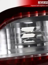 Spec-D Taillights (Chrome Housing/Red Clear Lens) Honda Civic 1999-2000                                     - LT-CV994RPW-RS - Image 3