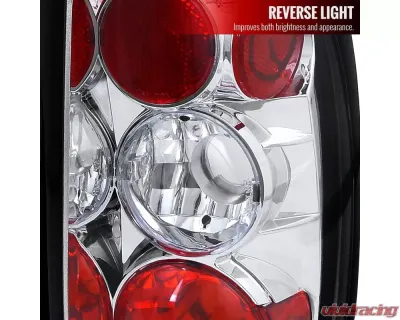 Spec-D Taillights (Chrome Housing/Clear Lens) Dodge Dakota 1997-2004 - LT-DAK97-TM