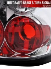 Spec-D Taillights (Chrome Housing/Clear Lens) Dodge Dakota 1997-2004                                     - LT-DAK97-TM - Image 3