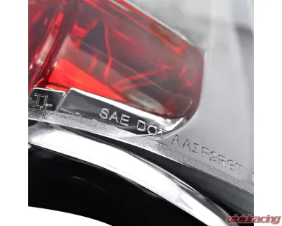 Spec-D Taillights (Chrome Housing/Clear Lens) Dodge Dakota 1997-2004 - LT-DAK97-TM