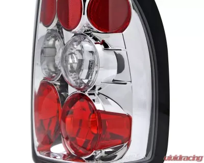 Spec-D Taillights (Chrome Housing/Clear Lens) Dodge Dakota 1997-2004 - LT-DAK97-TM
