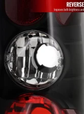 Spec-D Taillights (Matte Black Housing/Clear Lens) Dodge Dakota 1997-2004                                     - LT-DAK97JM-TM - Image 2