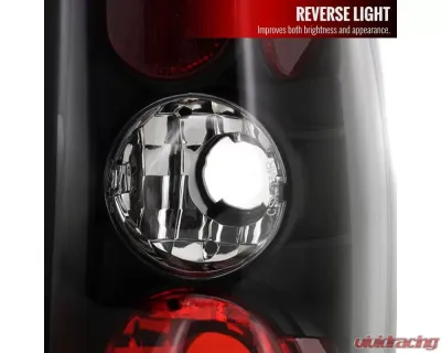 Spec-D Taillights (Matte Black Housing/Clear Lens) Dodge Dakota 1997-2004 - LT-DAK97JM-TM