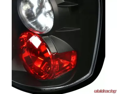 Spec-D Taillights (Matte Black Housing/Clear Lens) Dodge Dakota 1997-2004 - LT-DAK97JM-TM