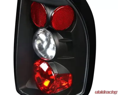 Spec-D Taillights (Matte Black Housing/Clear Lens) Dodge Dakota 1997-2004 - LT-DAK97JM-TM