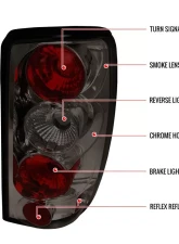 Spec-D Taillights (Chrome Housing/Smoked Lens) Chevrolet | GMC 2000-2006                                     - LT-DEN00G-TM - Image 8