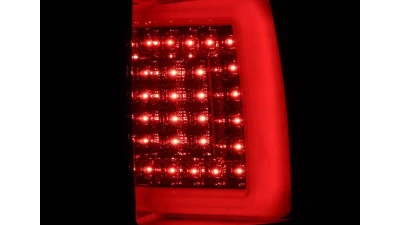 Spec-D LED C Bar Taillights (Chrome Housing/Smoked Lens) Chevrolet | GMC 2000-2006                                     - LT-DEN00GLED-G2-TM - Image 2