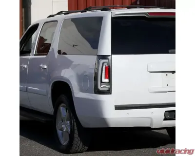 Spec-D LED Sequential Turn Signal Taillights (Matte Black Housing/Clear Lens) Chevrolet Tahoe | Suburban | GMC Yukon 2007-2014 - LT-DEN07JMLED-SQ-RS