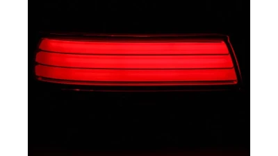 Spec-D LED Taillights (Chrome Housing/Red Clear Lens) BMW E39 5-Series 2001-2003                                     - LT-E3901RLED-TM - Image 2