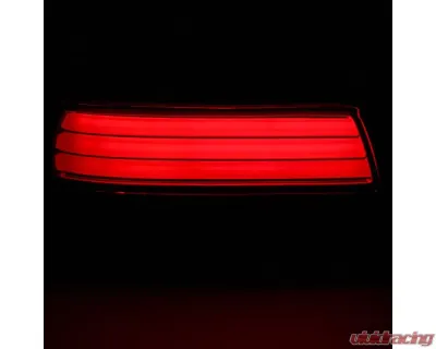Spec-D LED Taillights (Chrome Housing/Red Clear Lens) BMW E39 5-Series 2001-2003 - LT-E3901RLED-TM