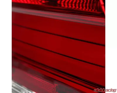 Spec-D LED Taillights (Chrome Housing/Red Clear Lens) BMW E39 5-Series 2001-2003 - LT-E3901RLED-TM
