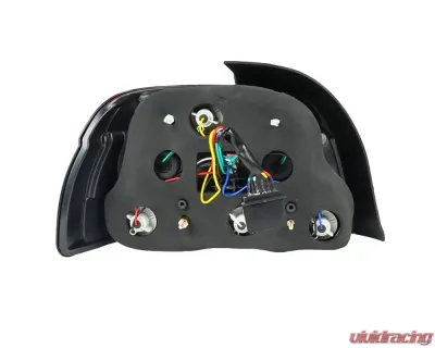 Spec-D LED Taillights (Chrome Housing/Red Clear Lens) BMW E39 5-Series 2001-2003 - LT-E3901RLED-TM