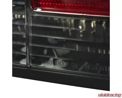 Spec-D LED Taillights (Chrome Housing/Smoke Lens) BMW E39 5-Series Sedan 1997-2000 - LT-E3997GLED-TM