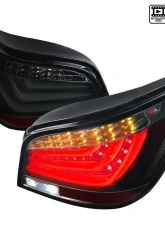 Spec-D LED Taillights (Glossy Black Housing/Smoke Lens) BMW E60 5-Series Sedan 2004-2007                                     - LT-E6004BBLED-TM - Image 10