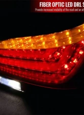 Spec-D LED Taillights (Glossy Black Housing/Smoke Lens) BMW E60 5-Series Sedan 2004-2007                                     - LT-E6004BBLED-TM - Image 2