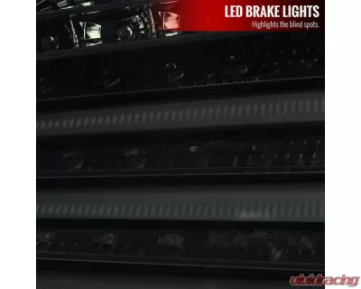 Spec-D LED Taillights (Glossy Black Housing/Smoke Lens) BMW E60 5-Series Sedan 2004-2007 - LT-E6004BBLED-TM