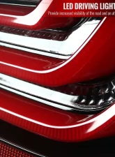 Spec-D LED Taillights (Jet Black Housing/Clear Lens) BMW E60 5-Series Sedan 2004-2007                                     - LT-E6004BKLED-TM - Image 4
