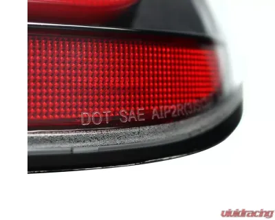 Spec-D LED Taillights (Jet Black Housing/Clear Lens) BMW E60 5-Series Sedan 2004-2007 - LT-E6004BKLED-TM