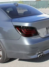 Spec-D LED Taillights (Jet Black Housing/Clear Lens) BMW E60 5-Series Sedan 2004-2007                                     - LT-E6004BKLED-TM - Image 10