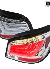 Spec-D LED Taillights (Chrome Housing/Clear Lens) BMW E60 5-Series Sedan 2004-2007                                     - LT-E6004CLED-TM - Image 10