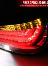 Spec-D LED Taillights (Chrome Housing/Clear Lens) BMW E60 5-Series Sedan 2004-2007                                     - LT-E6004CLED-TM - Image 2