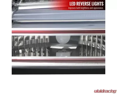 Spec-D LED Taillights (Chrome Housing/Clear Lens) BMW E60 5-Series Sedan 2004-2007 - LT-E6004CLED-TM