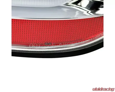 Spec-D LED Taillights (Chrome Housing/Clear Lens) BMW E60 5-Series Sedan 2004-2007 - LT-E6004CLED-TM