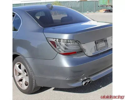 Spec-D LED Taillights (Chrome Housing/Clear Lens) BMW E60 5-Series Sedan 2004-2007 - LT-E6004CLED-TM