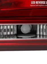 Spec-D LED Taillights (Chrome Housing/Red Clear Lens) BMW E60 5-Series Sedan 2004-2007                                     - LT-E6004RLED-TM - Image 5