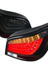 Spec-D LED Taillights (Glossy Black Housing/Smoke Lens) BMW E60 5-Series Sedan 2008-2010                                     - LT-E6008BBLED-TM - Image 10
