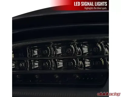 Spec-D LED Taillights (Glossy Black Housing/Smoke Lens) BMW E60 5-Series Sedan 2008-2010 - LT-E6008BBLED-TM