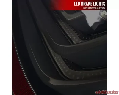 Spec-D LED Taillights (Glossy Black Housing/Smoke Lens) BMW E60 5-Series Sedan 2008-2010 - LT-E6008BBLED-TM