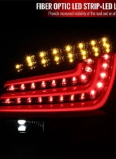 Spec-D LED Taillights (Jet Black Housing/Clear Lens) BMW E60 5-Series Sedan 2008-2010                                     - LT-E6008BKLED-TM - Image 2