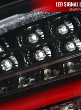 Spec-D LED Taillights (Jet Black Housing/Clear Lens) BMW E60 5-Series Sedan 2008-2010                                     - LT-E6008BKLED-TM - Image 3