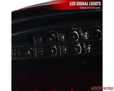 Spec-D LED Taillights (Chrome Housing/Red Smoke Lens) BMW E60 5-Series Sedan 2008-2010 - LT-E6008RGLED-TM