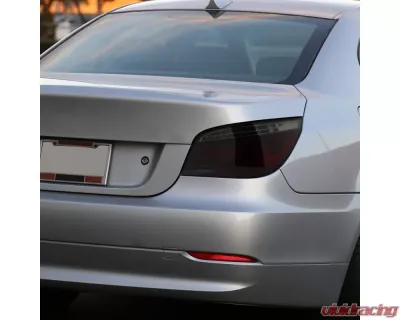 Spec-D LED Taillights (Chrome Housing/Red Smoke Lens) BMW E60 5-Series Sedan 2008-2010 - LT-E6008RGLED-TM