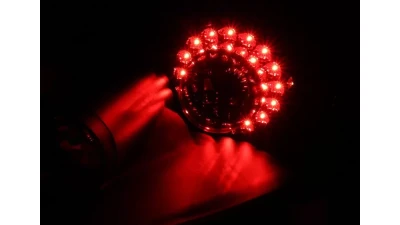 Spec-D LED Taillights (Matte Black Housing/Clear Lens) Mitsubishi Eclipse 2006-2011                                     - LT-ELP06JMLED-TM - Image 2