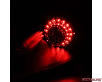 Spec-D LED Taillights (Matte Black Housing/Clear Lens) Mitsubishi Eclipse 2006-2011 - LT-ELP06JMLED-TM