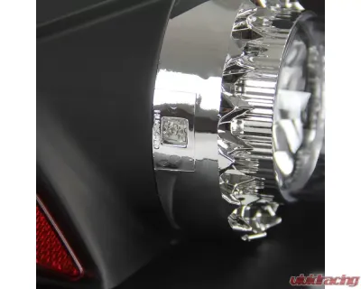 Spec-D LED Taillights (Matte Black Housing/Clear Lens) Mitsubishi Eclipse 2006-2011 - LT-ELP06JMLED-TM