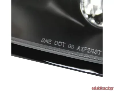 Spec-D LED Taillights (Matte Black Housing/Clear Lens) Mitsubishi Eclipse 2006-2011 - LT-ELP06JMLED-TM