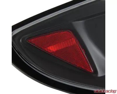 Spec-D LED Taillights (Matte Black Housing/Clear Lens) Mitsubishi Eclipse 2006-2011 - LT-ELP06JMLED-TM