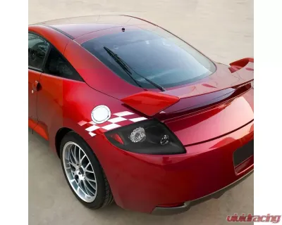 Spec-D LED Taillights (Matte Black Housing/Clear Lens) Mitsubishi Eclipse 2006-2011 - LT-ELP06JMLED-TM