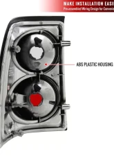 Spec-D Taillights (Glossy Black Housing/Smoked Lens) Ford Explorer 2002-2005                                     - LT-EPOR02BB-TM - Image 9